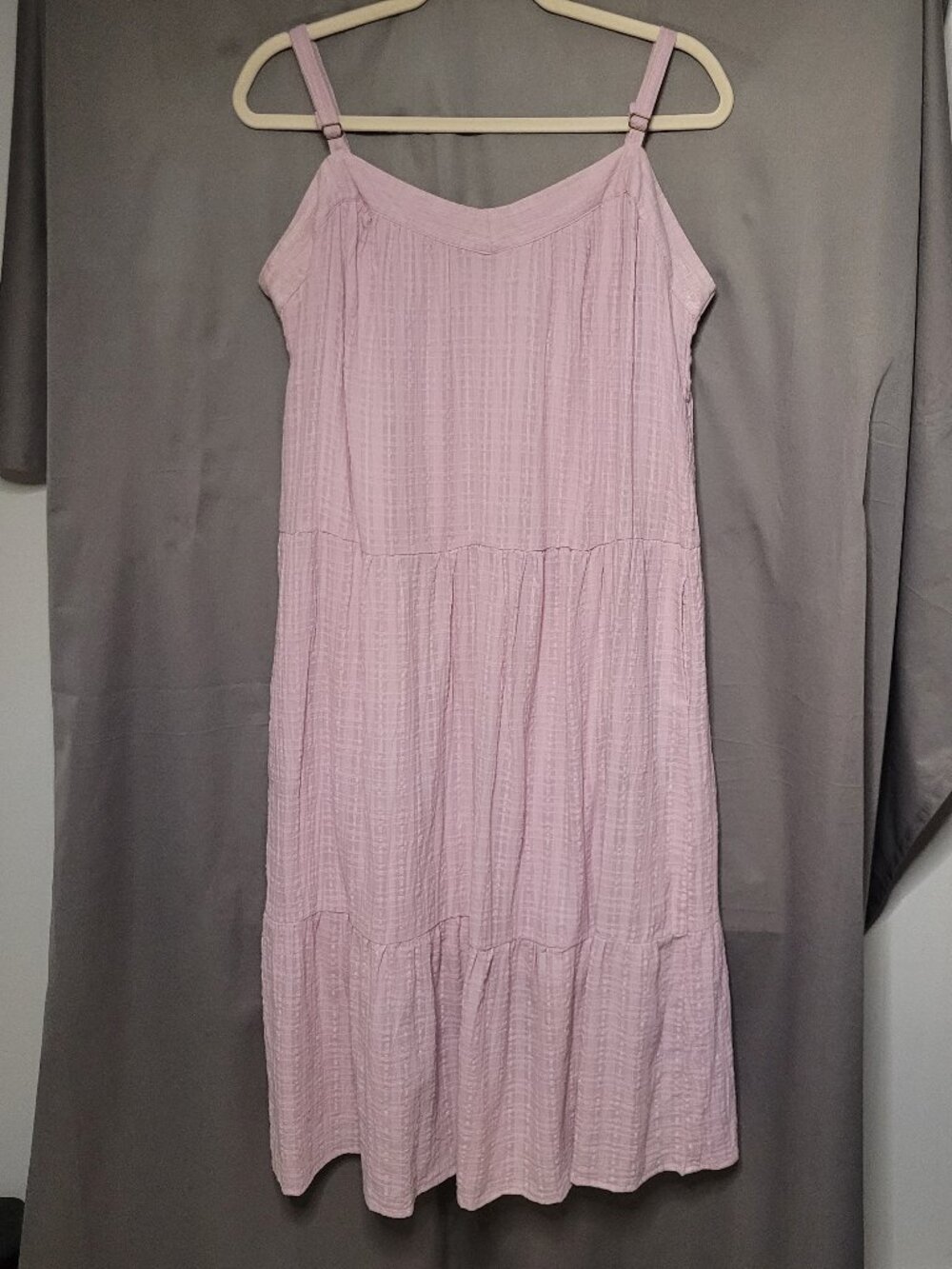 Knox Rose Sleeveless Tiered Boho lilac hue Midi Dress